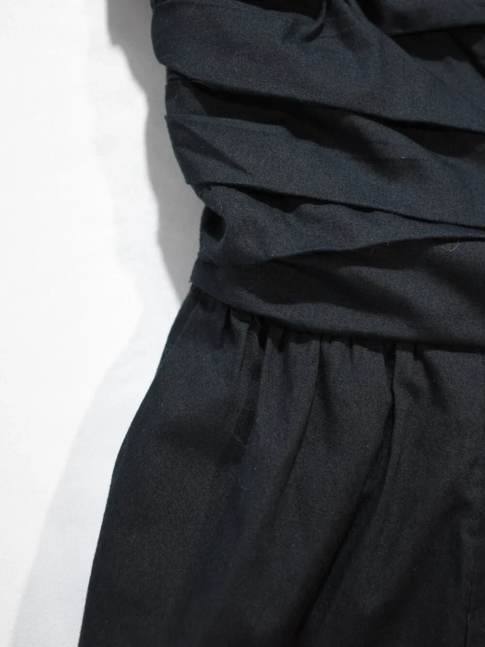 Abercrombie & Fitch Black Strapless Smocked Maxi Dress M Tall